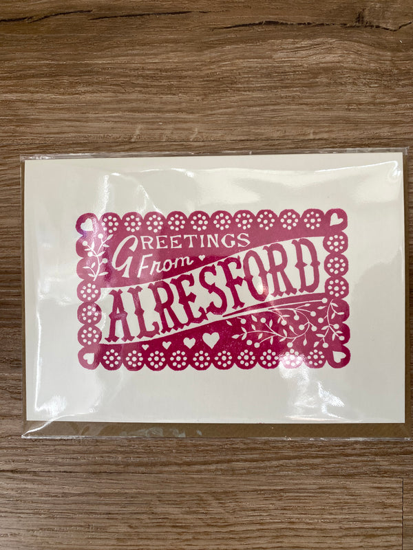 Greetings from Alresford Card