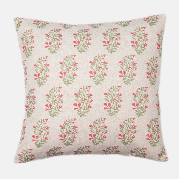 Gerbera Cushion | Pink/Green