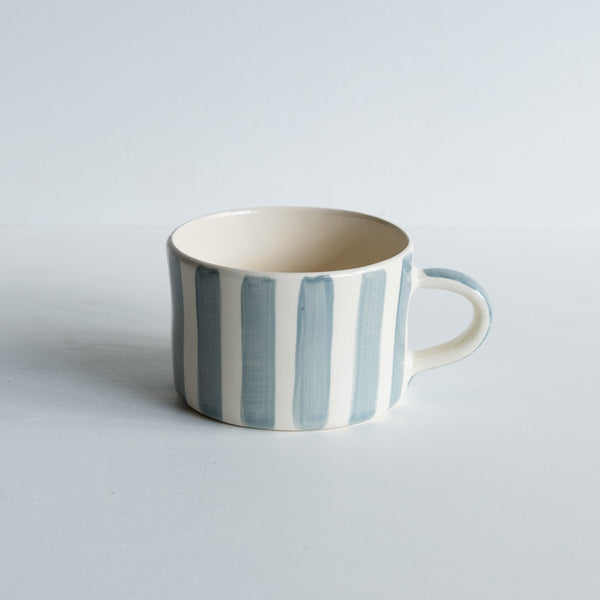 Candy Stripe Coffee Mug | Dove Grey