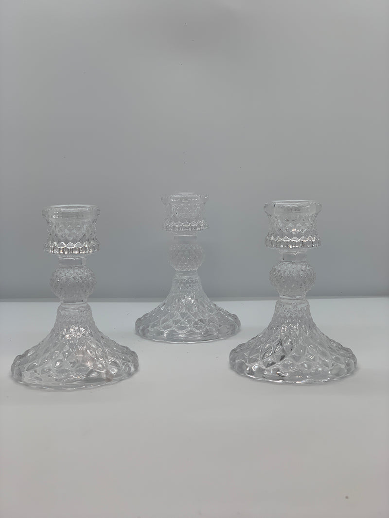 Glass Candlestick S | Clear