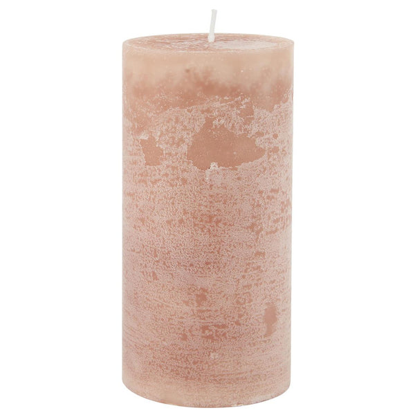 Rustic Pillar Candle Large | Desert Rose