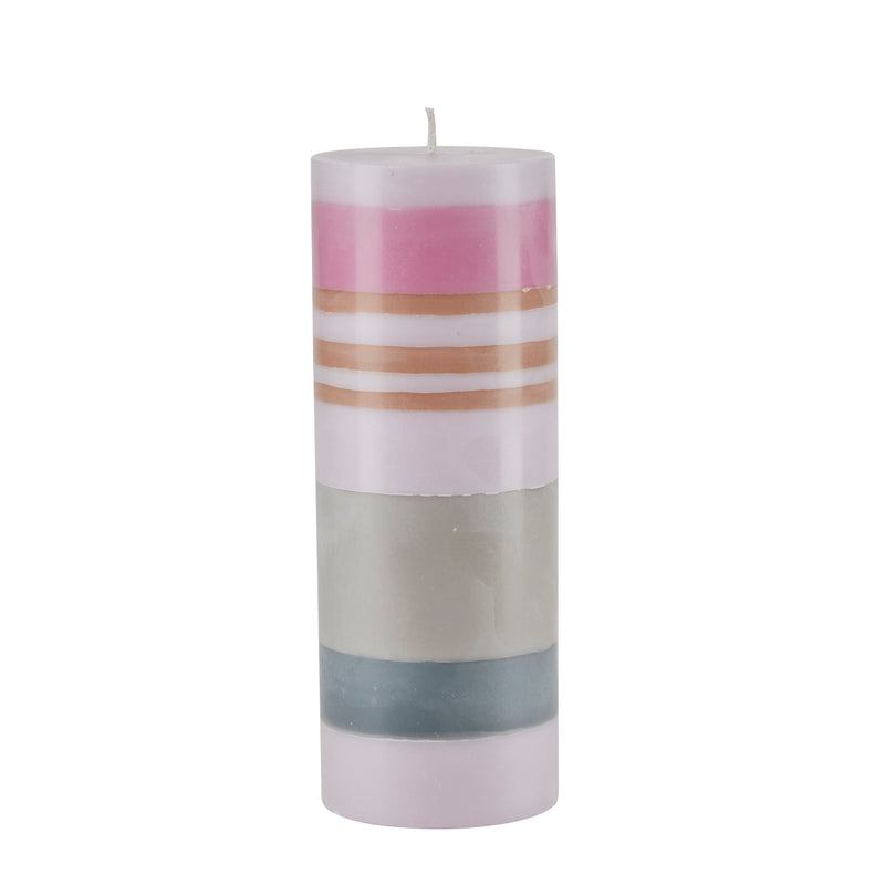 Pillar Striped Candle