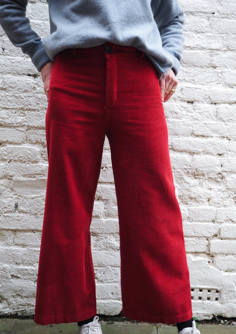 Lottie Cord Trousers | Red