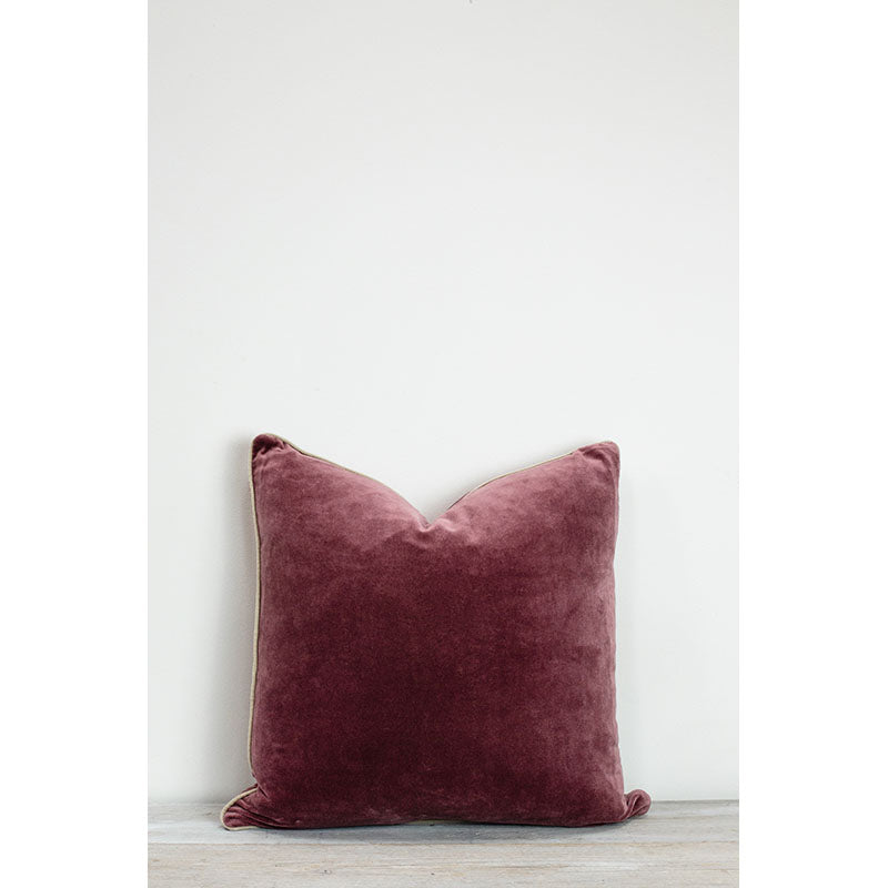 Square Velvet Cushion | Pomegranate