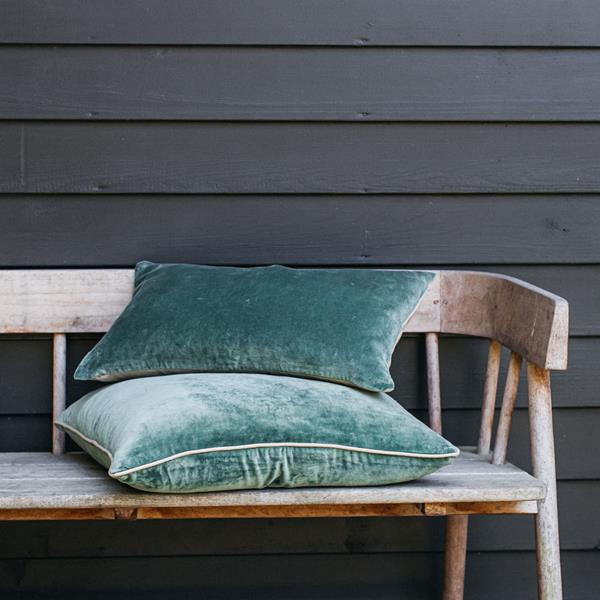 Velvet Cushion | Sea Green