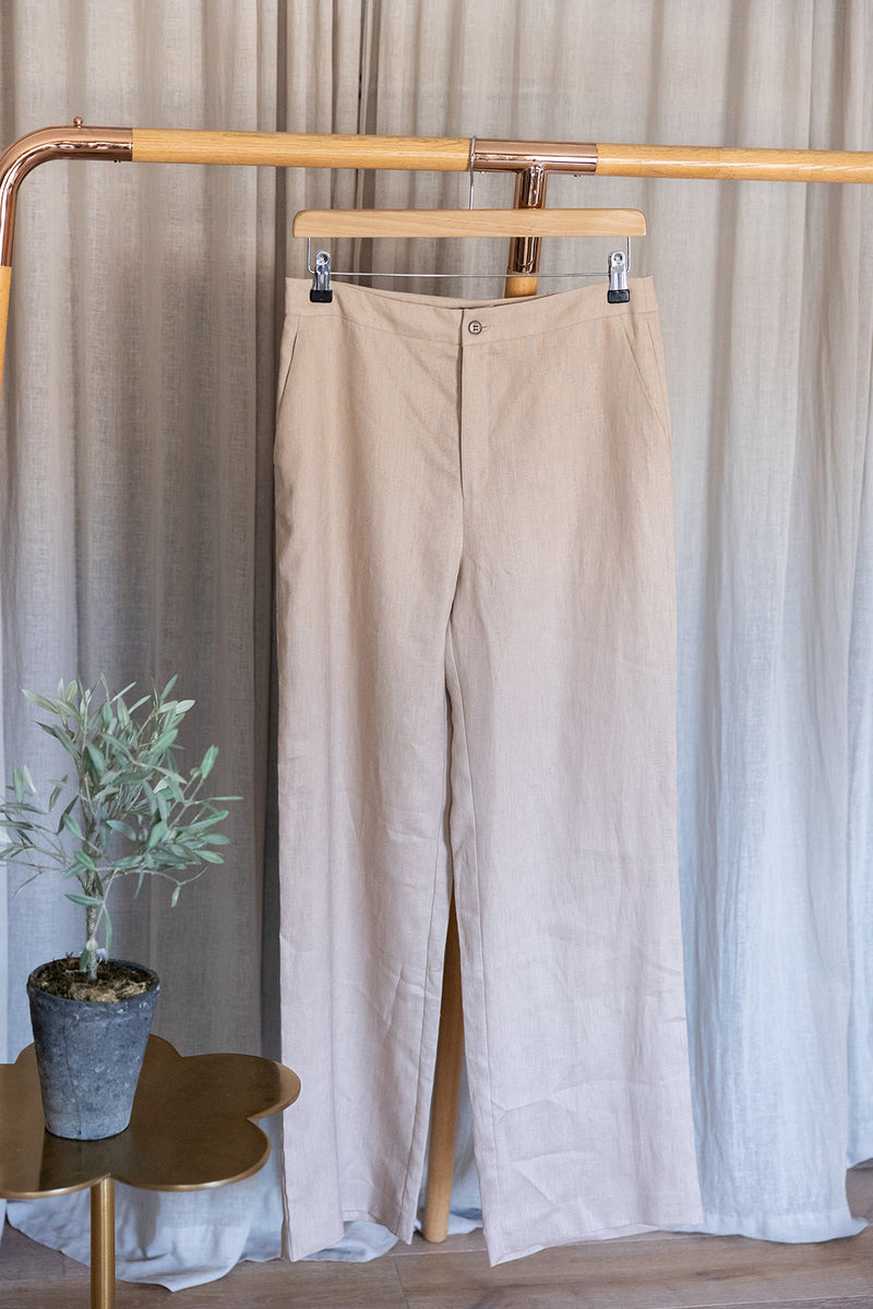 Linen Trousers | Stone