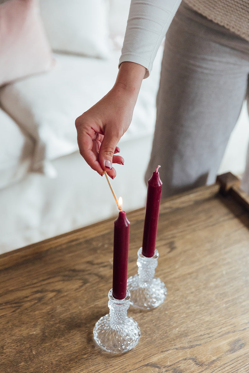 Glass Candlestick S | Clear