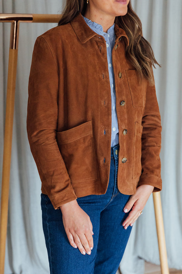 Suede Jacket | Tan