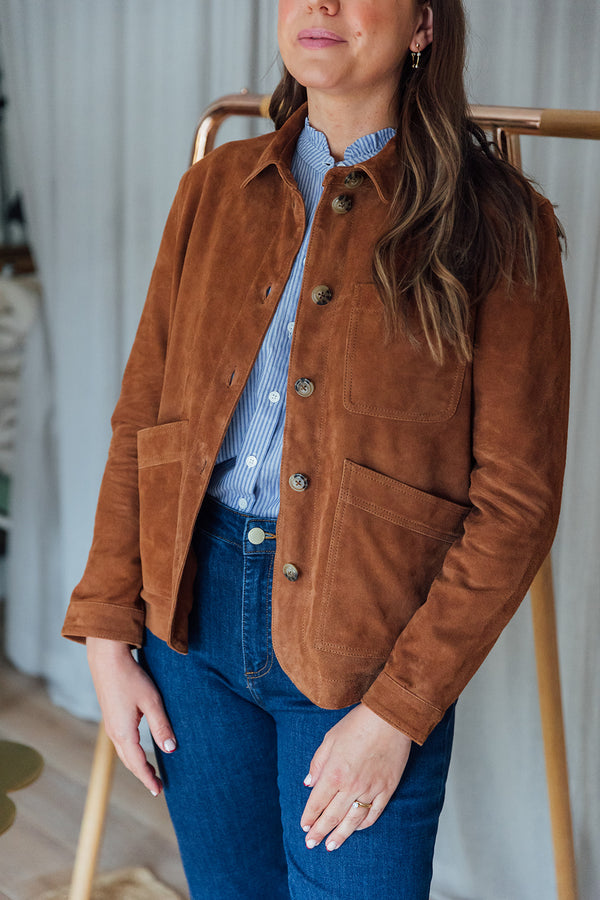 Suede Jacket | Tan