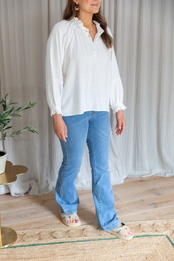 Carmen Top | Ecru