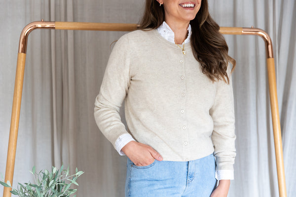 Cashmere Cardigan | Oatmeal