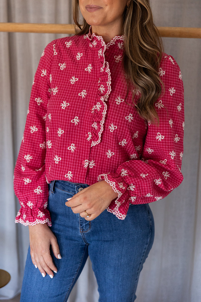 Fenella Top | Red