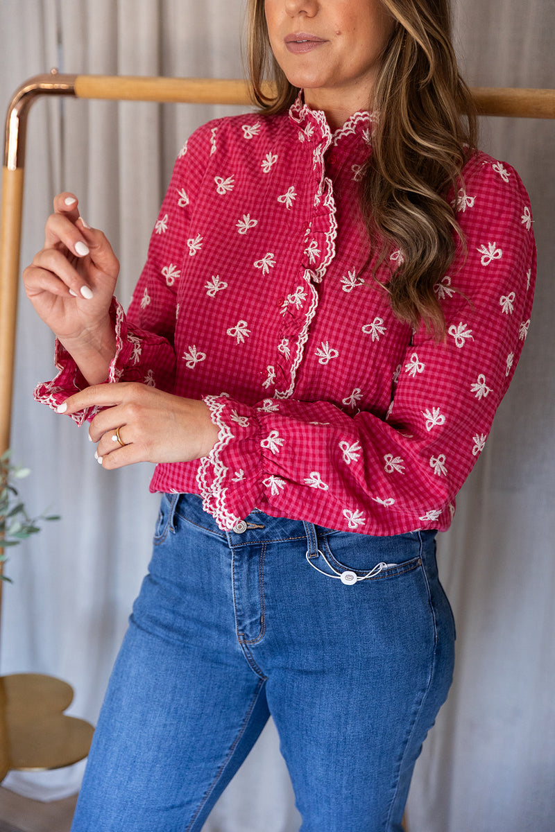 Fenella Top | Red