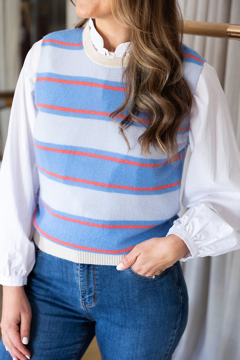 Striped Tank | Oatmeal/Skylar/Cerise/Azure