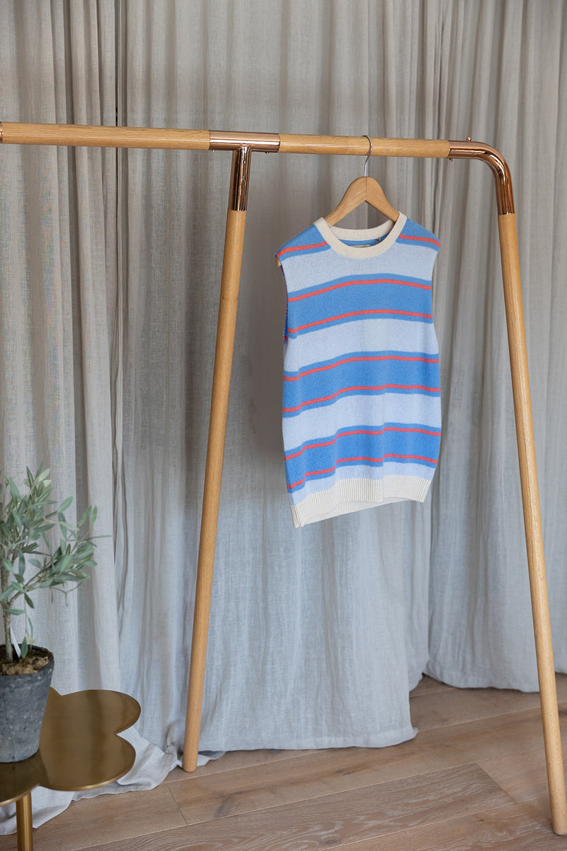 Striped Tank | Oatmeal/Skylar/Cerise/Azure