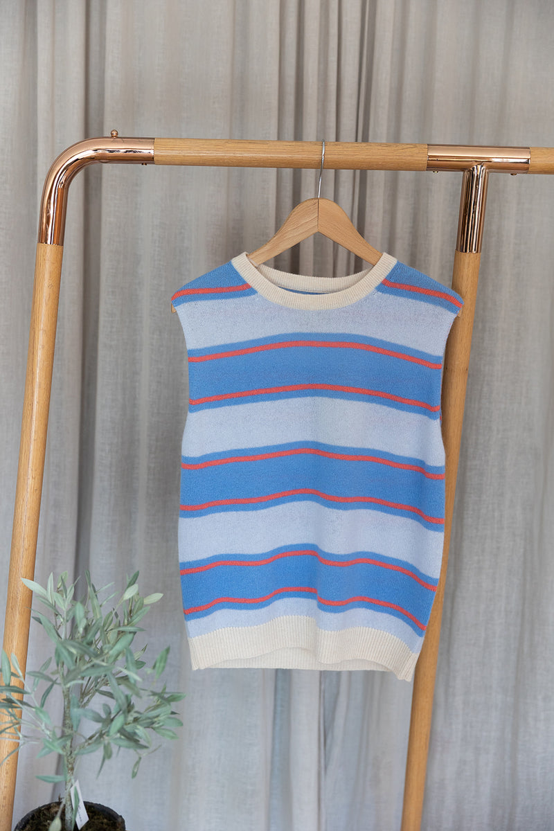 Striped Tank | Oatmeal/Skylar/Cerise/Azure