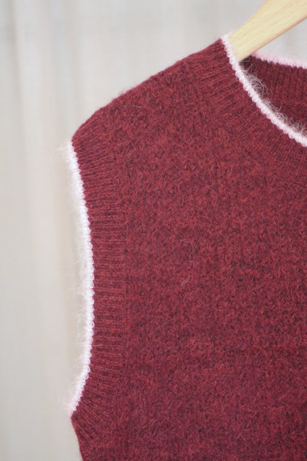 Buttoned Tank | Plum/Pink