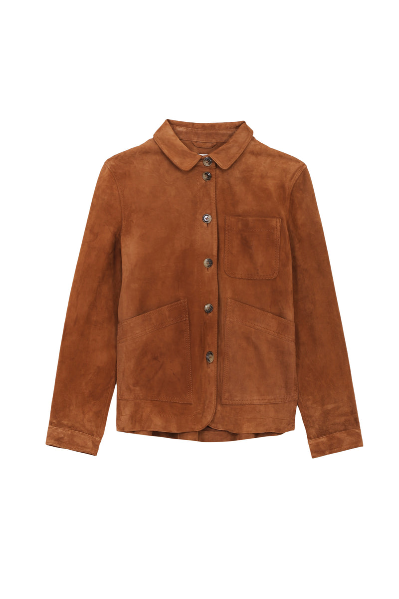 Suede Jacket | Tan