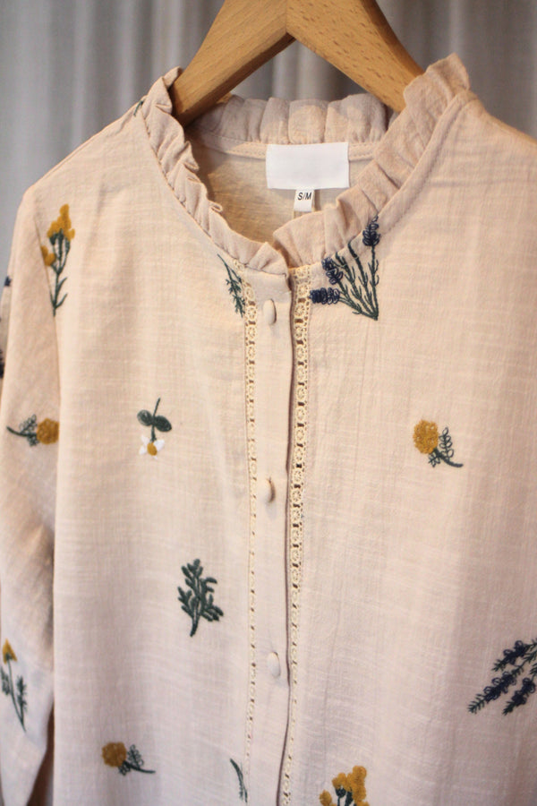 Floral Embroidered Top | Multi