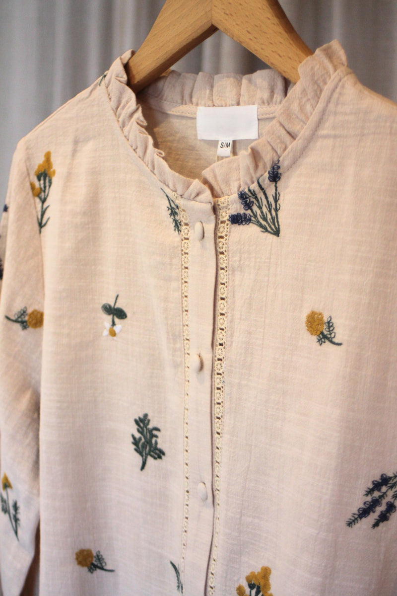 Floral Embroidered Top | Multi