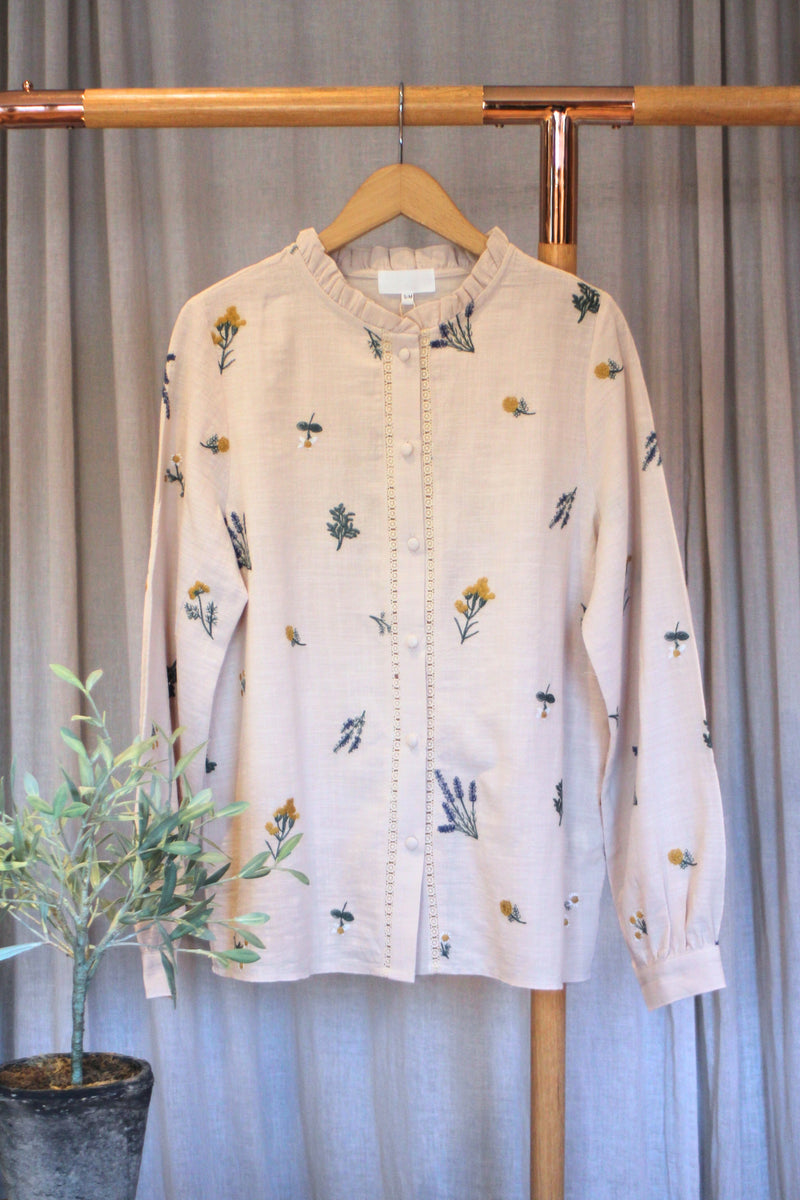 Floral Embroidered Top | Multi