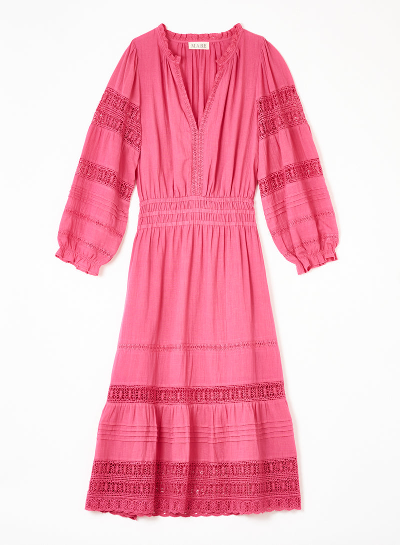 Loretta Dress | Dark Pink