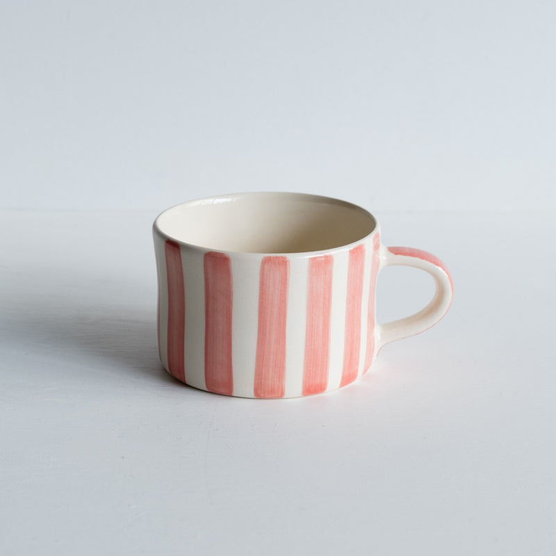 Candy Stripe Coffee Mug | Rose