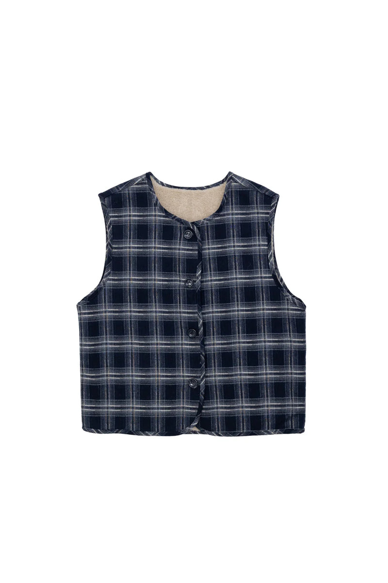 Vinka Reversible Vest | Navy