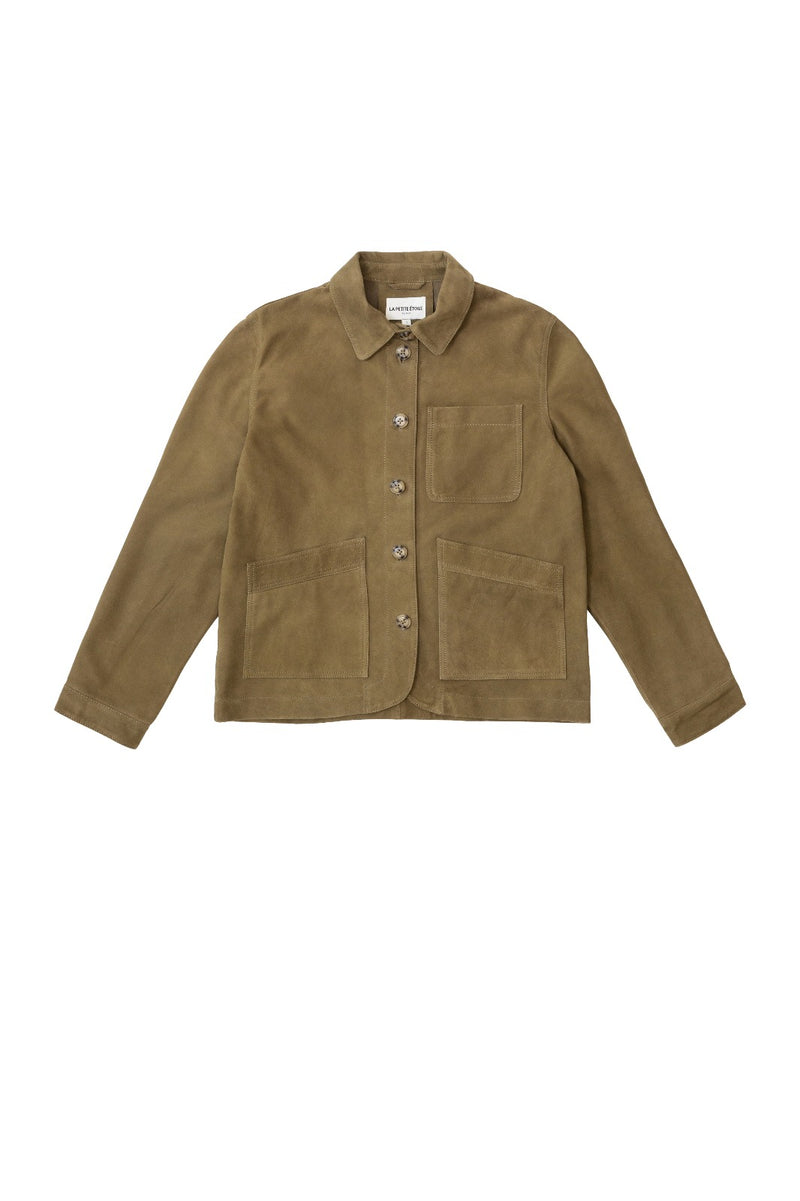 Suede Jacket | Khaki