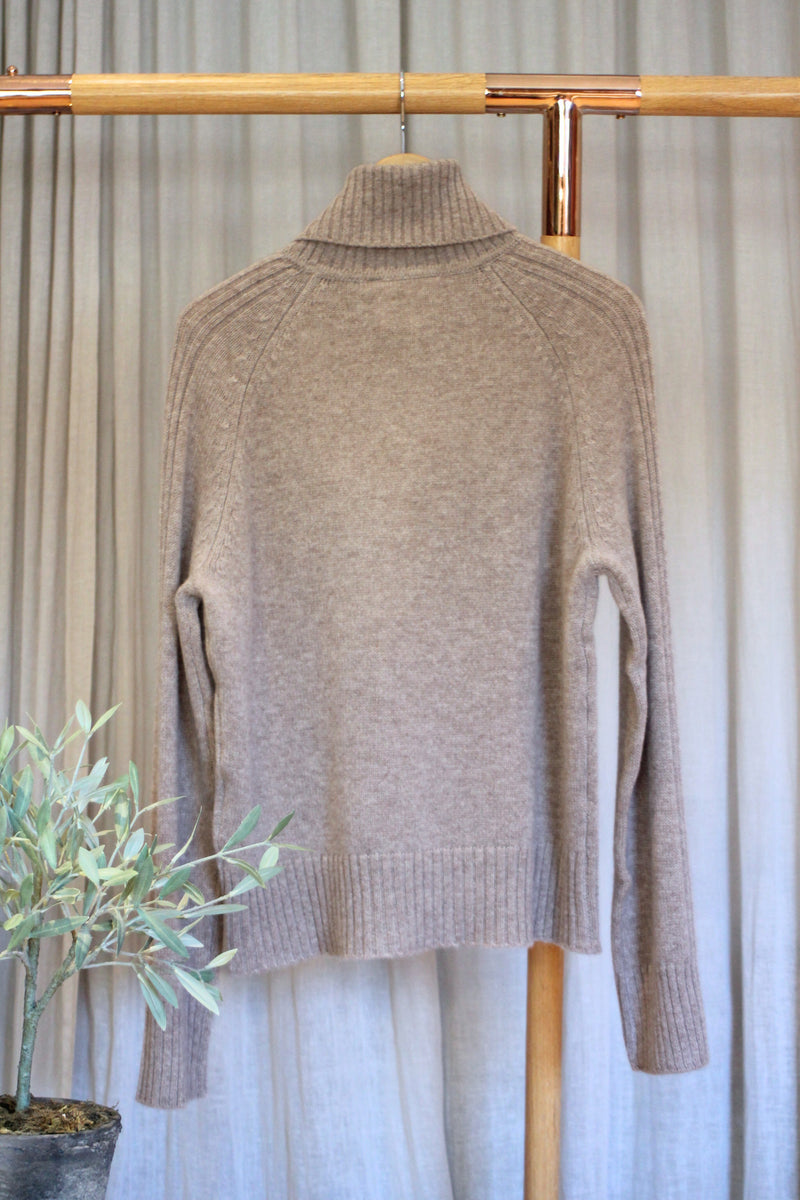 Cashmere Polo | Chestnut