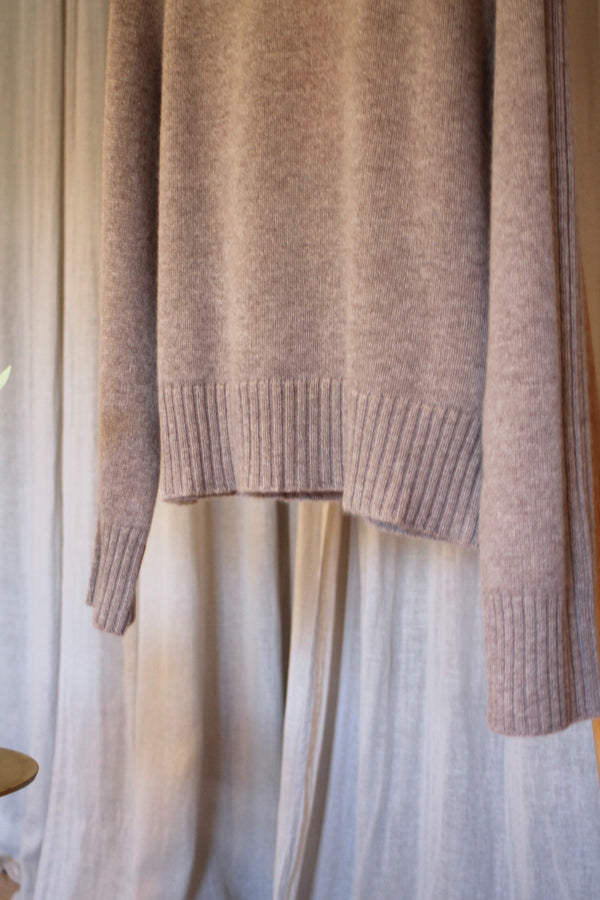 Cashmere Polo | Chestnut