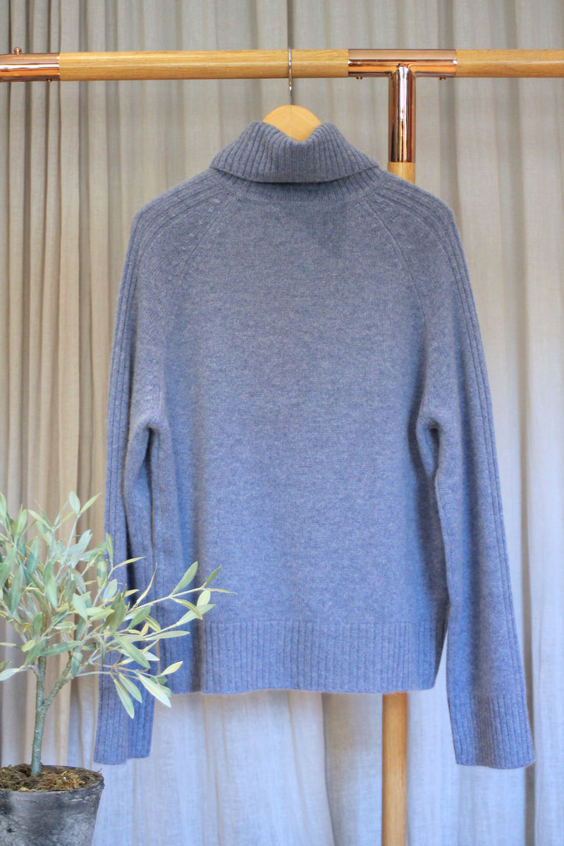 Cashmere Polo | Denim