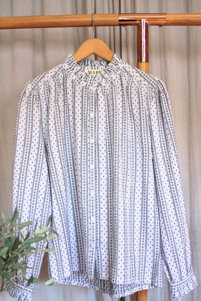 Chrissie Top | Patterned Stripe