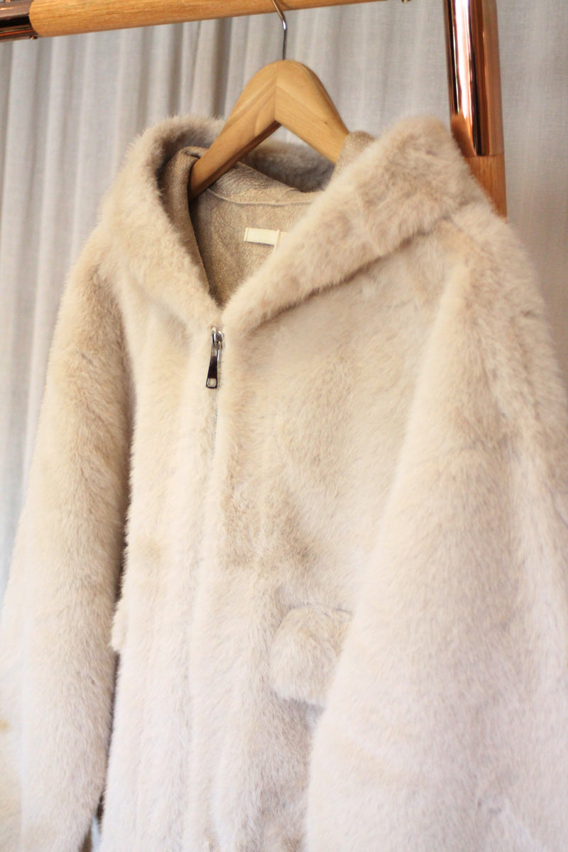 Coco Hooded Jacket | Ecru