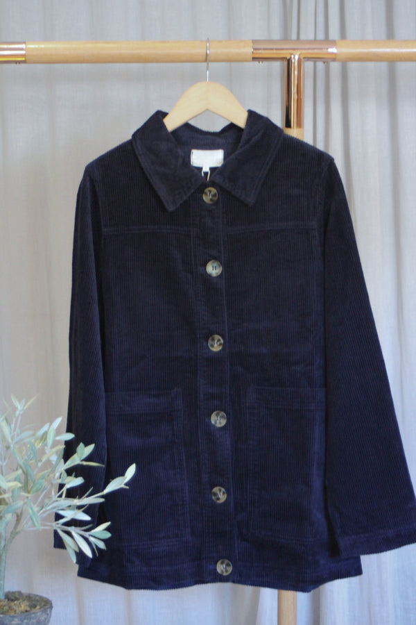 Cord Jacket | Navy