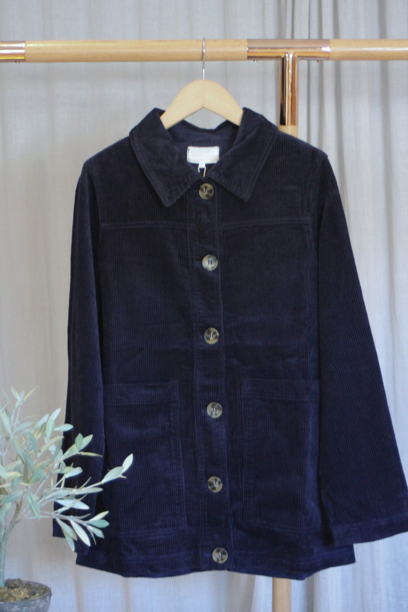 Cord Jacket | Navy
