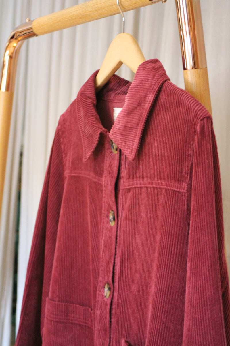 Cord Jacket | Plum