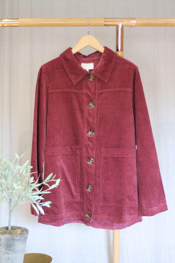 Cord Jacket | Plum