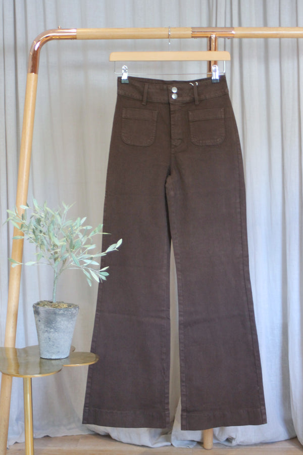 Elena Flared Jeans | Chocolate