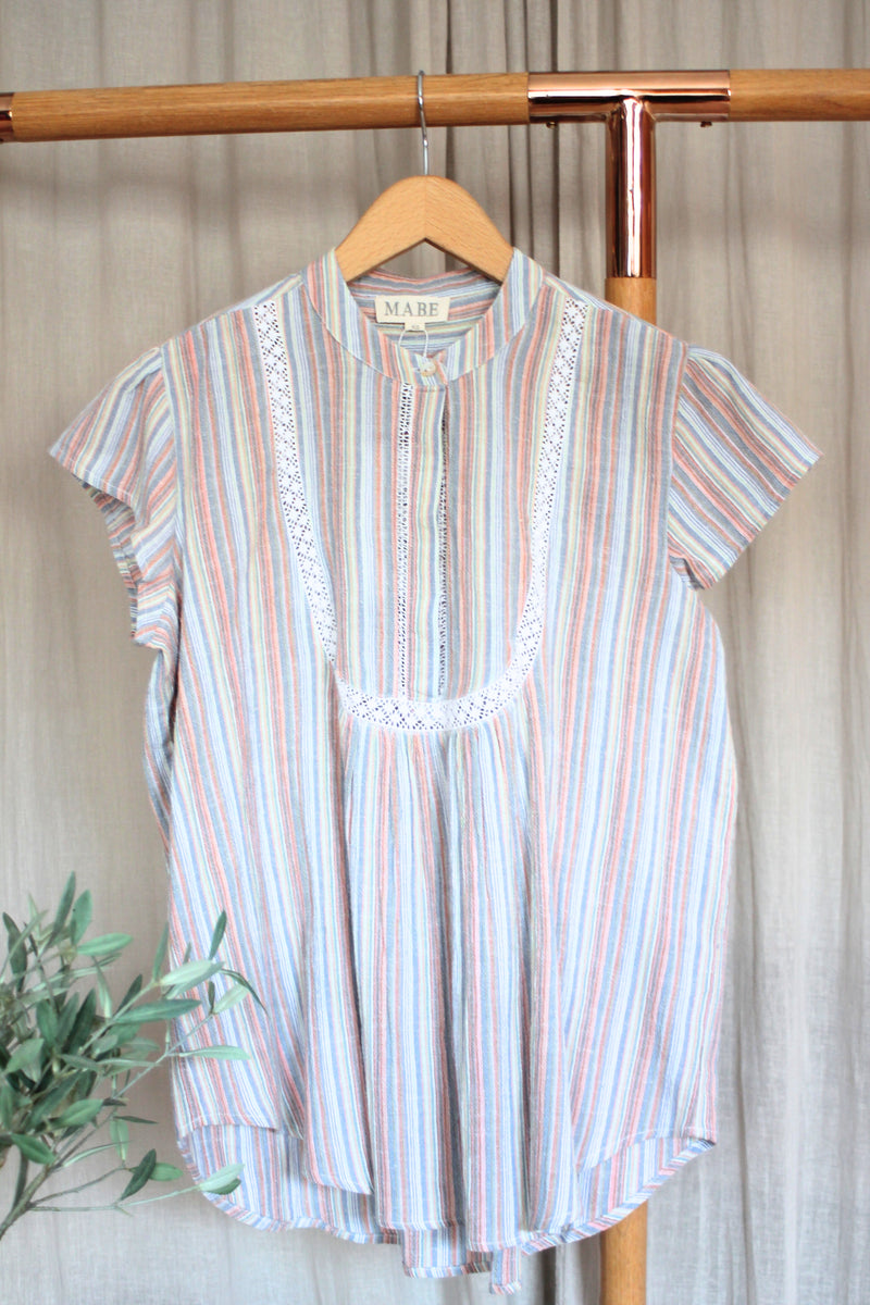 Freya Top | Multi Stripe