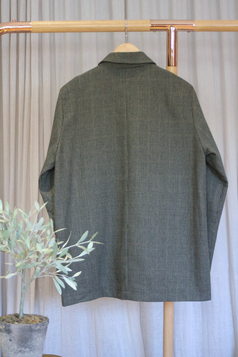 Houndstooth Jacket | Khaki