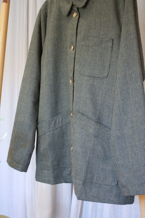 Houndstooth Jacket | Khaki