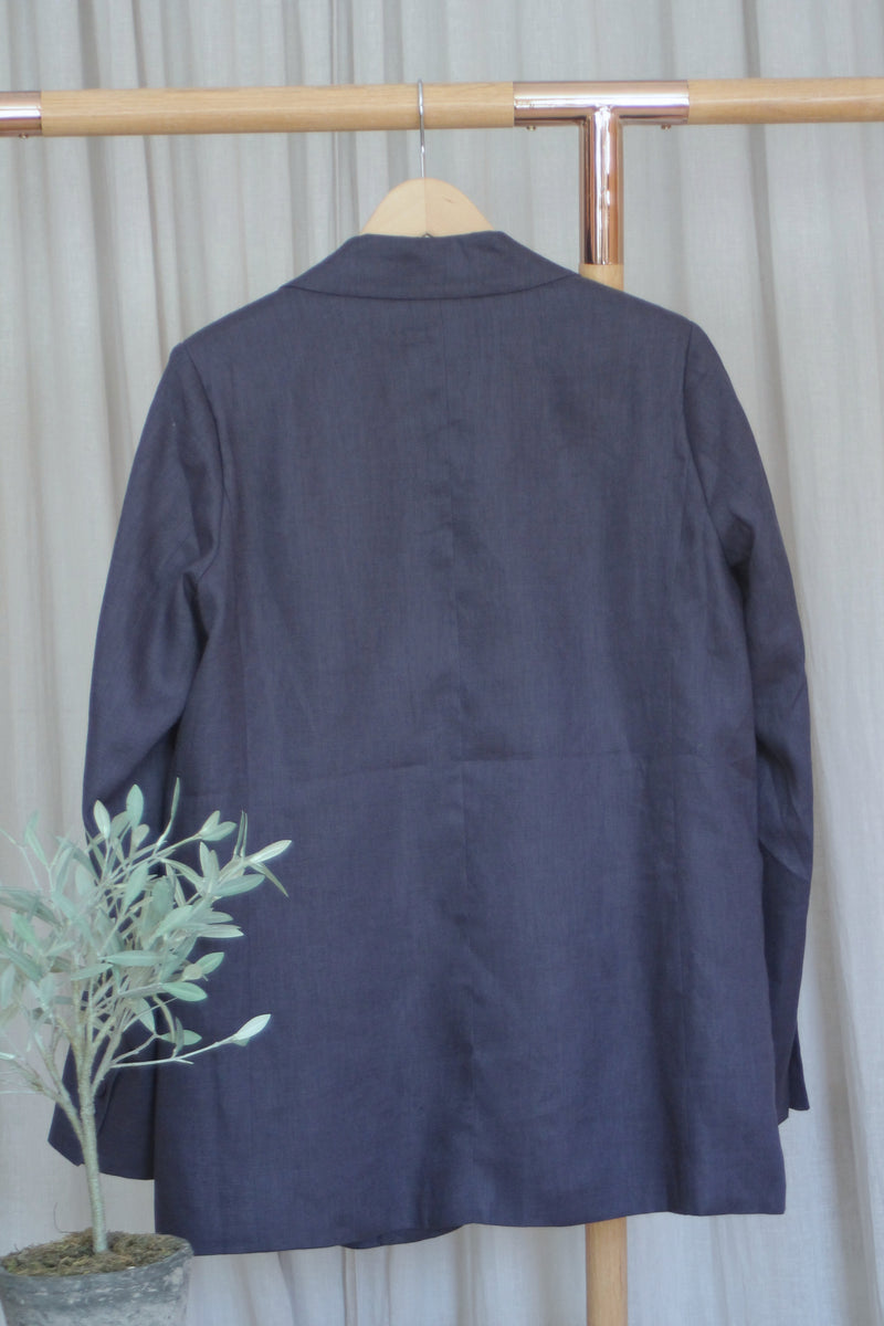 Linen Jacket | Navy