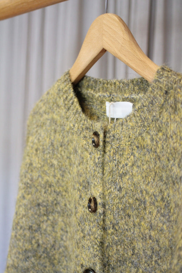 Marl Cardigan | Mustard