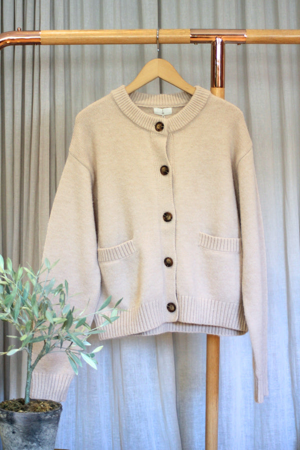 Pocket Cardigan | Beige
