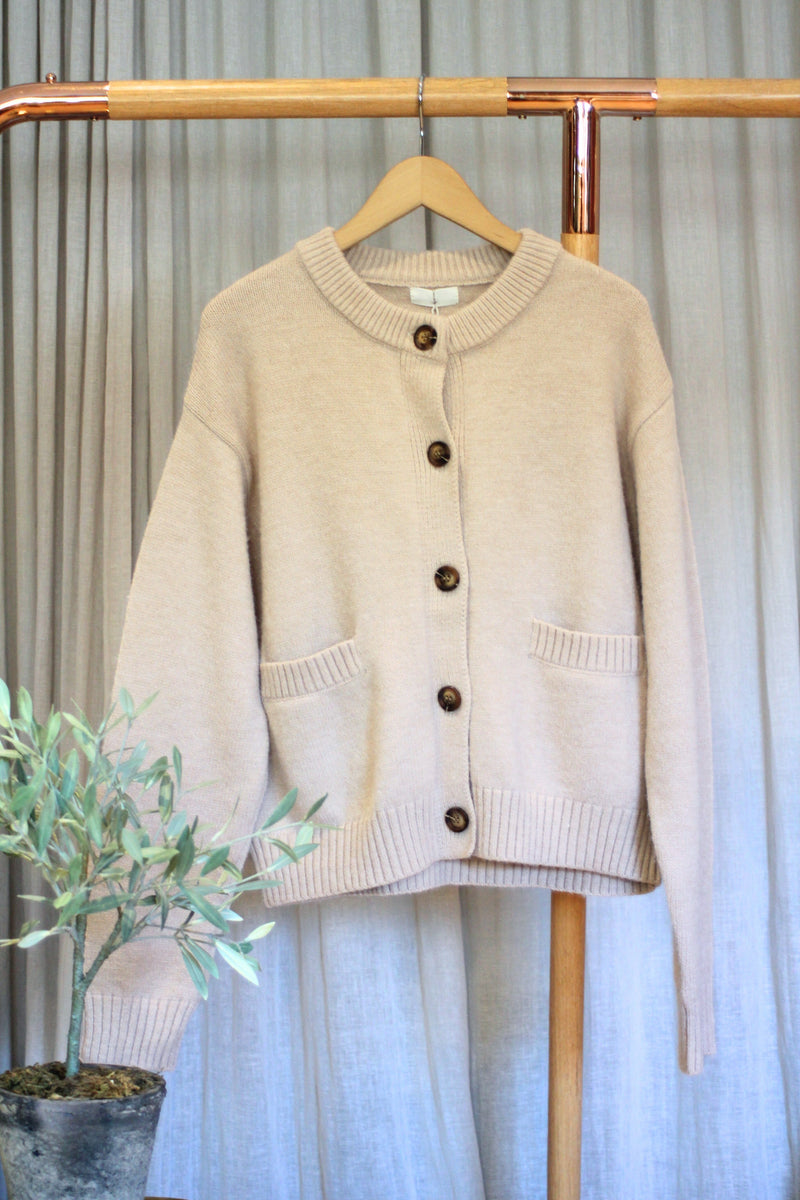 Pocket Cardigan | Beige