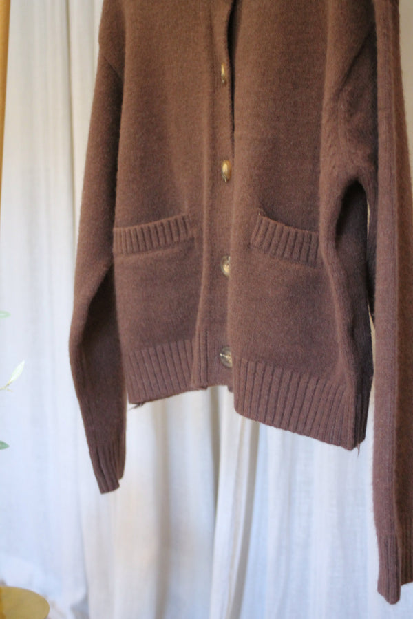 Pocket Cardigan | Chocolate
