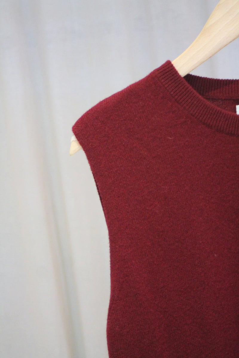 Cashmere Perfect Tank | Burgundy