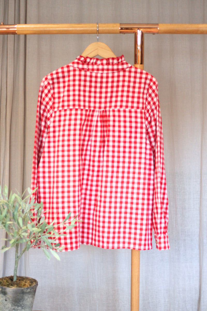 Gingham Top | Red
