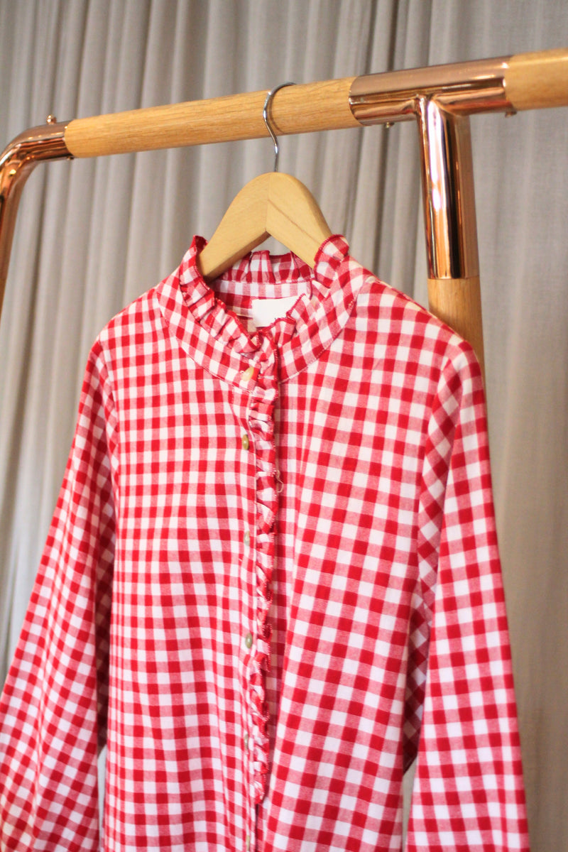 Gingham Top | Red